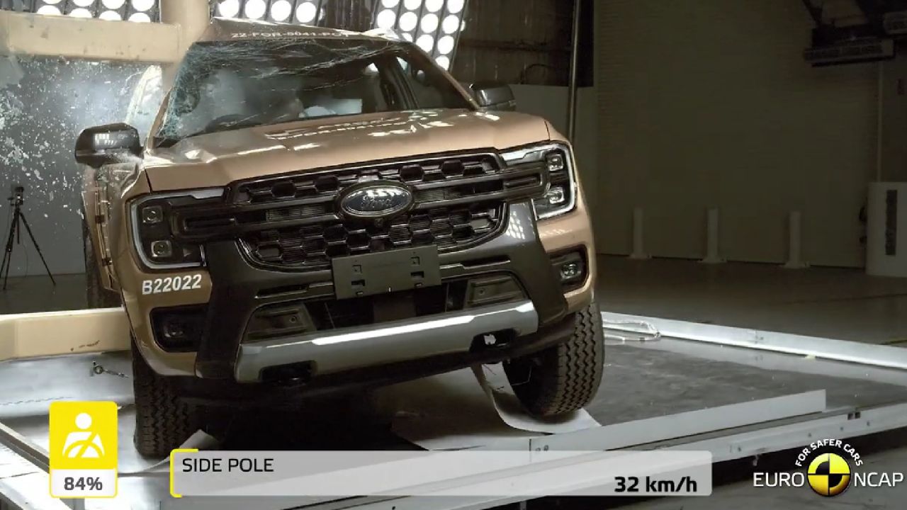 Crash test: la nueva Ford Ranger obtuvo cinco estrellas
